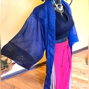Blue Sheer Kimono Japan